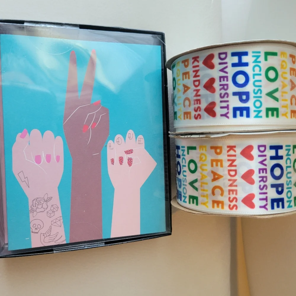 Diversity Bundle ~ Notecards & Ribbon ~ NWT ~ LGBTQ ~ Pride Month! FINAL PRICE!